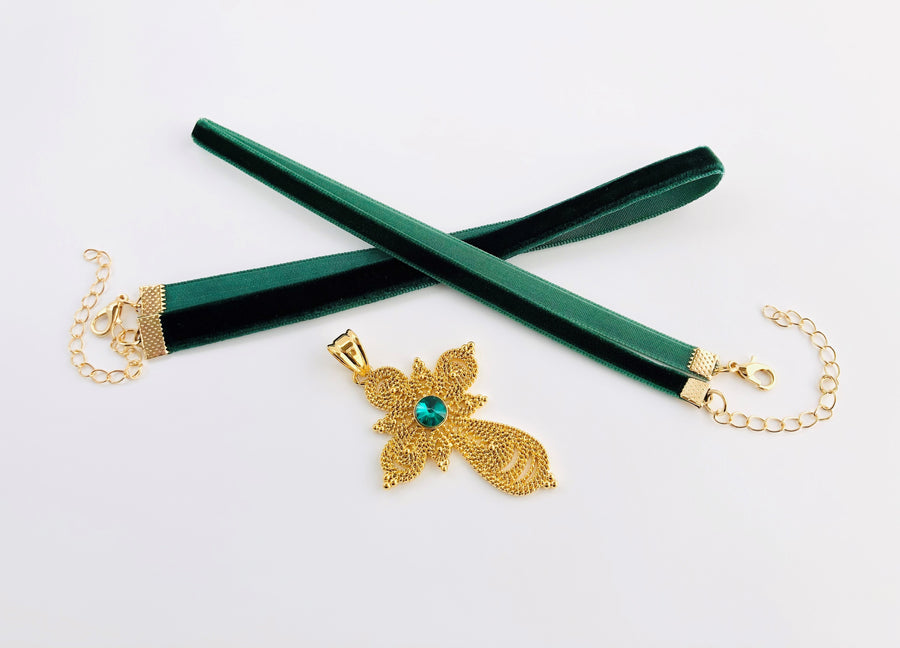 Velvet Necklace | Nakfa Green
