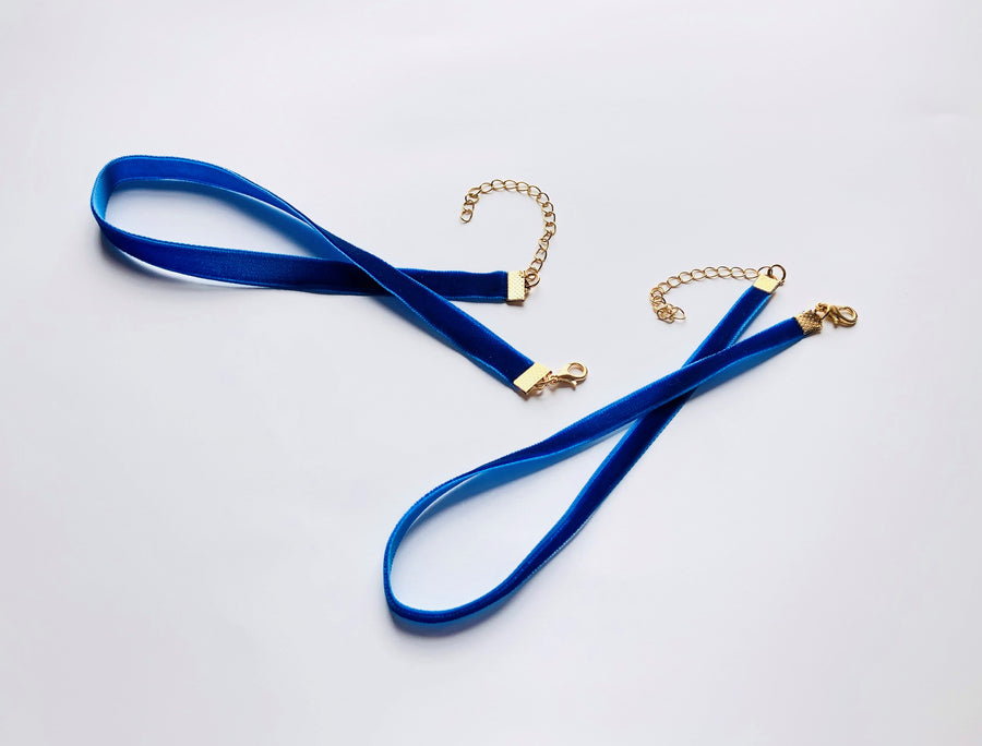 Velvet Necklace | Dahlak Blue