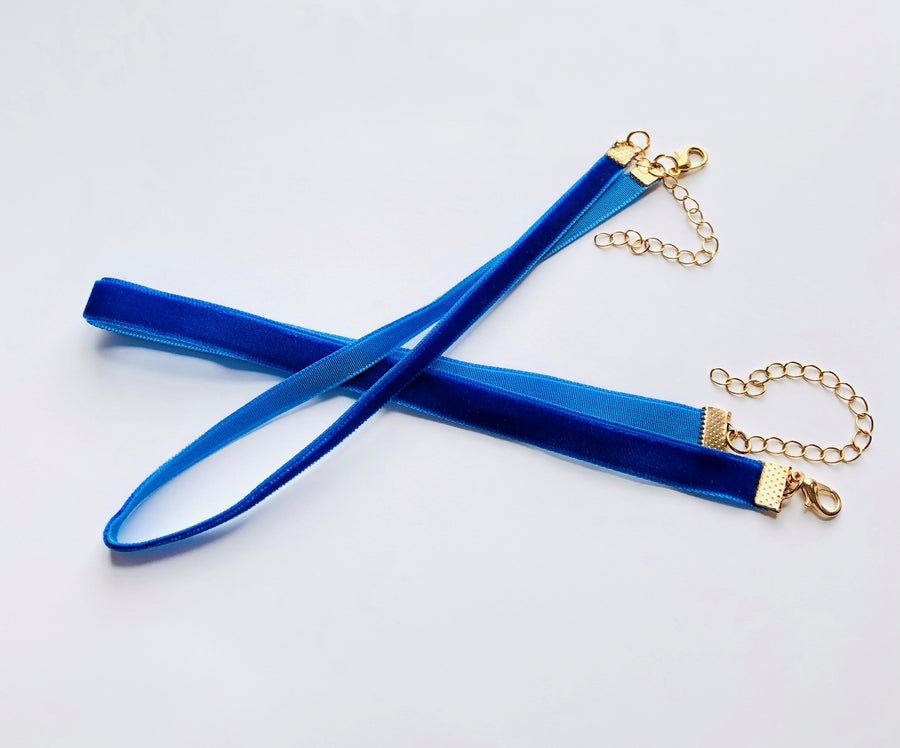 Velvet Necklace | Dahlak Blue